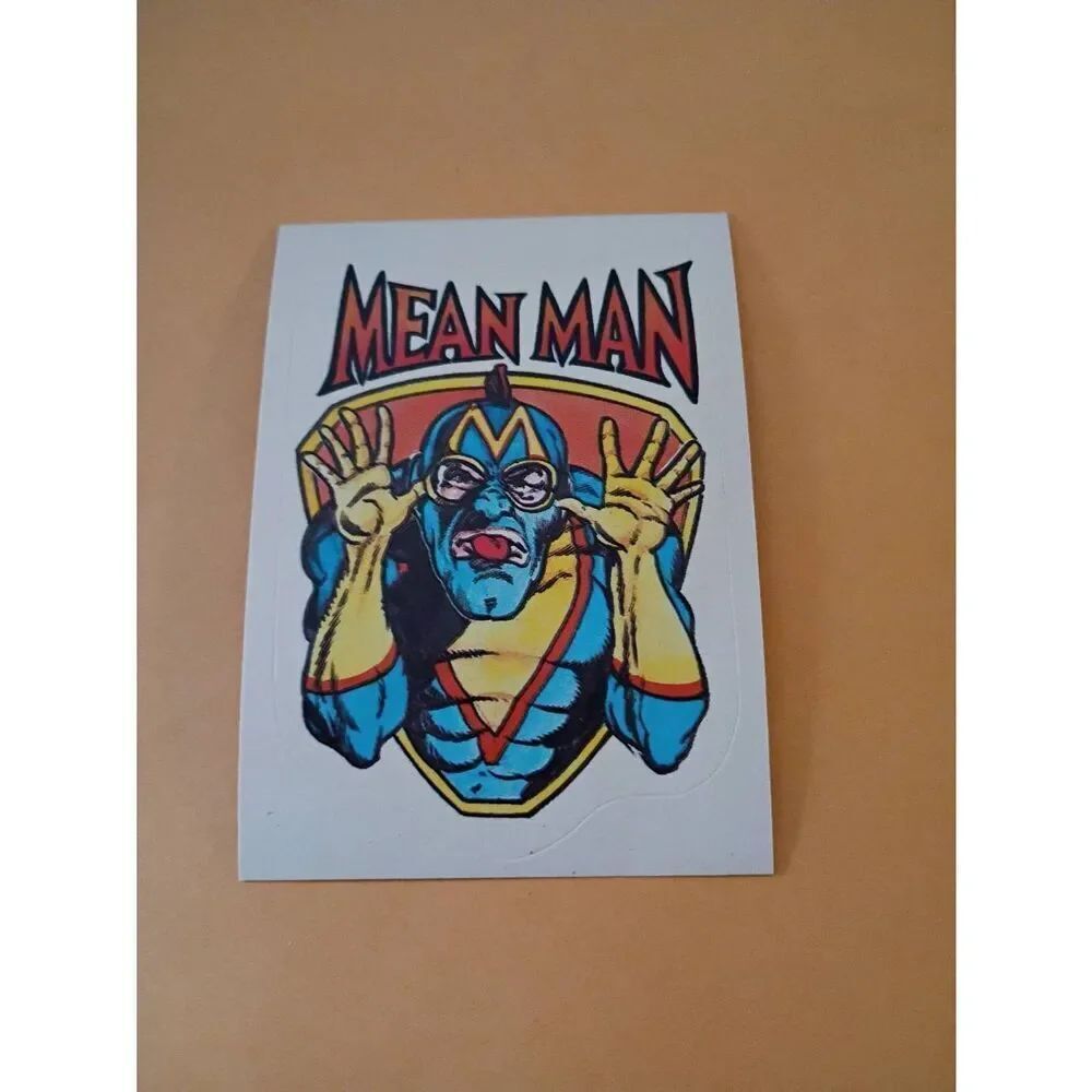1983 General Mills Zero Hero Trading Card Sticker Vintage #49 Mean Man